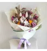 Букет Роза и хлопок 