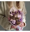 Комплимент из сухоцветов Розовый хлопок 