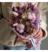 Комплимент из сухоцветов Розовый хлопок  1