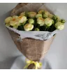 Букет из пионовидных роз Лимонный зефир 