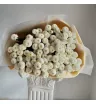 Монобукет из хризантем Белые помпончики  1