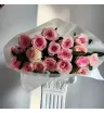 Монобукет из 19 нежно-розвых роз  1