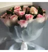 Монобукет из 19 нежно-розвых роз 