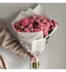 Монобукет из 15 кустовых розовых роз  1