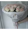 Монобукет из 19 роз Зефир  3