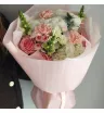 Букет из гортензии,роз и антирринума