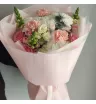 Букет из гортензии,роз и антирринума 4